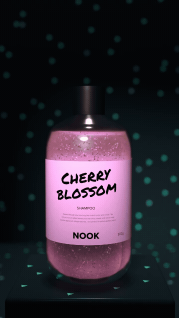 Picture of Cinema 4D Study: Animal Crossing Shampoo pouring over bottle